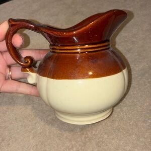 McCoy Vintage Two-Tone Ceramic Pitcher